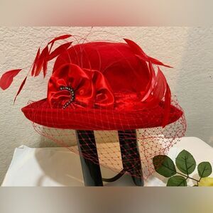 Michael Howard 100% wool hat red Joe bill miller